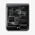 ACS06971 - Galaxy Z Flip 5 Case AirSkin Zero One showing the back with phone fully open